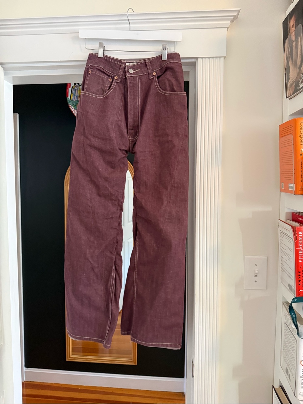 Custom 1 of 1 Xhibition Reworked Two Tone Wide Leg Jeans Size 25